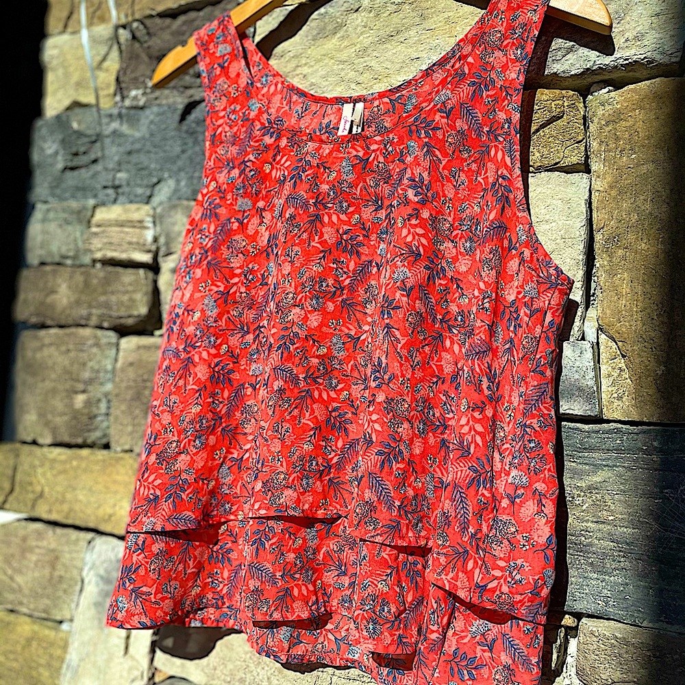Frenchi Floral Sleeveless Blouse